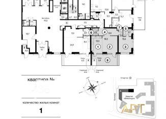 Продается 2-ком. квартира, 74.1 м2, Москва, метро Тушинская