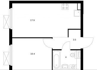 Продается 1-ком. квартира, 35.8 м2, Санкт-Петербург, Фрунзенский район, жилой комплекс Витебский Парк, 5