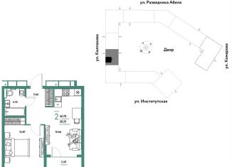 Продается двухкомнатная квартира, 40.8 м2, Москва, Даниловский район