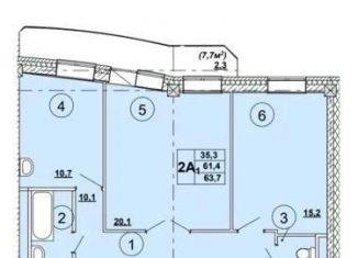 Продается 2-ком. квартира, 63.7 м2, Абакан, улица Кирова, 185к3