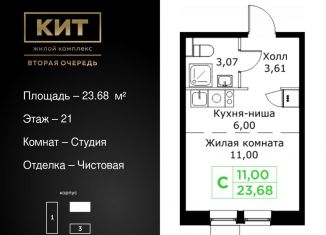 Продаю квартиру студию, 23.7 м2, Мытищи, Шараповский проезд, 4