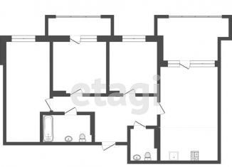 Продается 3-комнатная квартира, 72.8 м2, Тюмень, улица Андрея Бушуева, 2, ЖК Клевер Парк