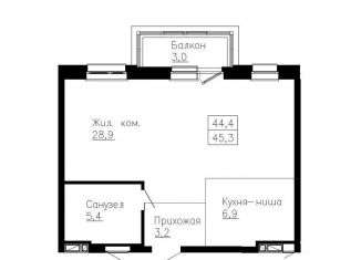 Продажа 2-ком. квартиры, 45.3 м2, Владивосток, Ленинский район