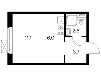 Продается квартира студия, 23.2 м2, Котельники, ЖК Белая Дача Парк, микрорайон Парковый, 1к6