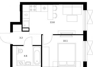 Продажа 1-ком. квартиры, 31.5 м2, Екатеринбург, метро Ботаническая