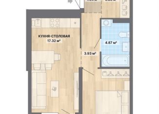 Продается 1-комнатная квартира, 45.1 м2, Екатеринбург, метро Ботаническая