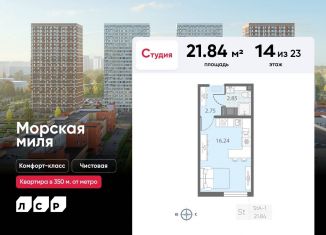 Продается квартира студия, 21.8 м2, Санкт-Петербург, метро Ленинский проспект