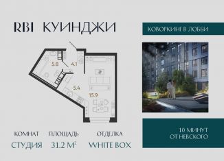 Продается квартира студия, 31.2 м2, Санкт-Петербург, метро Обводный канал