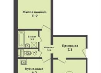 3-комнатная квартира на продажу, 66.9 м2, Новосибирск, метро Заельцовская, улица Объединения, 4