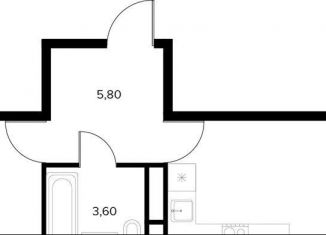 Продается 1-комнатная квартира, 42.4 м2, Краснодарский край