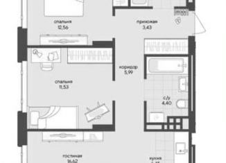 Продажа 3-ком. квартиры, 64.9 м2, Новосибирск, метро Заельцовская, Кедровая улица, с45к1