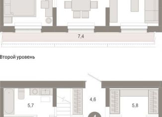 Продаю 4-комнатную квартиру, 111 м2, Тюмень, Калининский округ