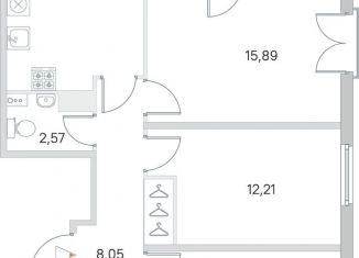 Продам трехкомнатную квартиру, 69.7 м2, посёлок Стрельна