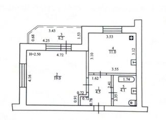 Продажа 1-комнатной квартиры, 41.7 м2, село Мариинский, Лазурная улица, 7, ЖК Лазурный