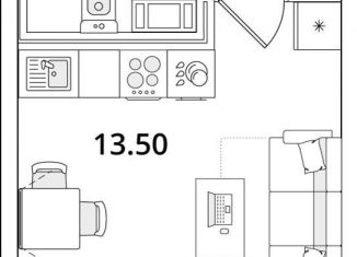 Продам квартиру студию, 20.8 м2, Санкт-Петербург, метро Московская