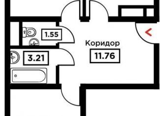 Двухкомнатная квартира на продажу, 64.2 м2, Краснодар, Школьная улица, 1, Школьный микрорайон