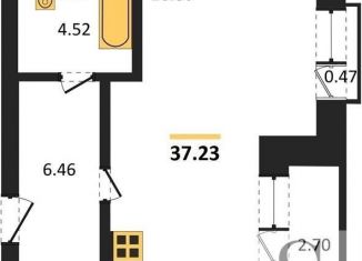 Продажа квартиры студии, 37.2 м2, Новосибирск, Красный проспект, 167/3, ЖК Расцветай на Красном