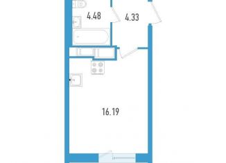 Продается квартира студия, 26 м2, Санкт-Петербург, ЖК Дефанс