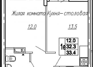 Продается однокомнатная квартира, 35 м2, Ростов-на-Дону, улица Нансена, 83, ЖК Скай Парк