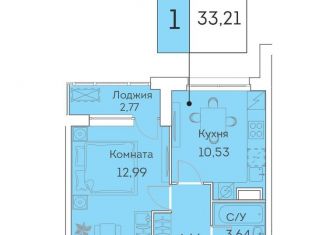 Продается 1-ком. квартира, 33.2 м2, Москва, ЖК Аквилон Бисайд