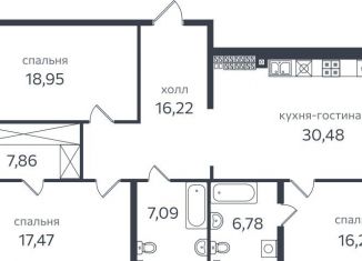 Продаю 3-ком. квартиру, 124.2 м2, Санкт-Петербург, метро Крестовский остров, Петровская коса, 1к2