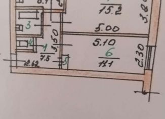 Продам 2-комнатную квартиру, 44.1 м2, деревня Некрасовка, Интернатная улица, 36