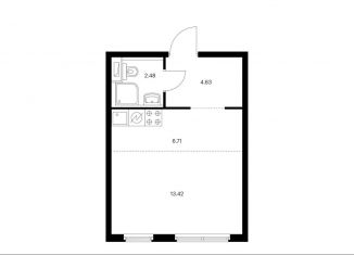 Продаю квартиру студию, 27.2 м2, городской посёлок Янино-1, ЖК Янинский Лес