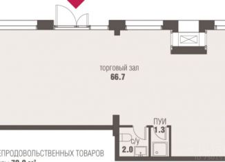 Продам помещение свободного назначения, 72.4 м2, Москва, улица Инженера Кнорре, 7к4