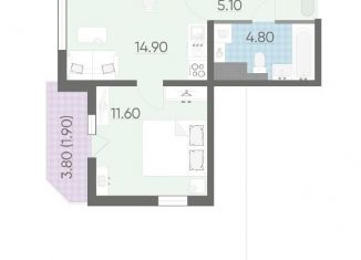 Продажа 1-комнатной квартиры, 38.3 м2, Санкт-Петербург, ЖК Цивилизация