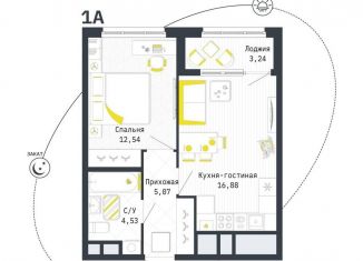 Продается 1-комнатная квартира, 40.6 м2, Рязань, Шереметьевская улица, 12к4