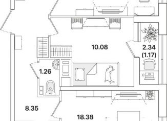 Продам двухкомнатную квартиру, 61.6 м2, Санкт-Петербург, метро Академическая