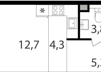 Продается квартира студия, 26.1 м2, Москва, Савёловский район, жилой комплекс Петровский Парк 2, к1