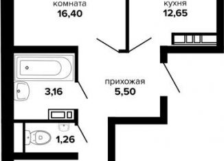 Продам двухкомнатную квартиру, 54.9 м2, Краснодарский край, Российская улица, 257/7лит1