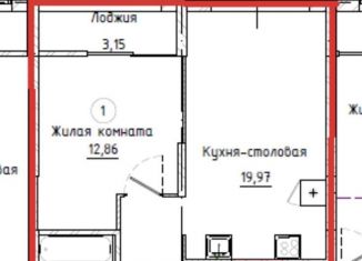 Продам 1-ком. квартиру, 46.2 м2, Екатеринбург, ЖК Клевер Парк, Машинная улица, 1В/2