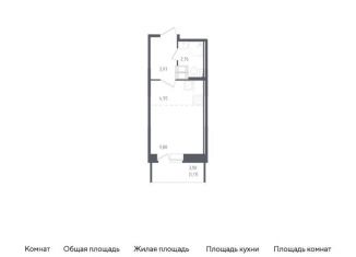 Продам квартиру студию, 21 м2, Санкт-Петербург, Гудиловская улица, 6к1, метро Рыбацкое