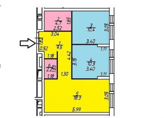 Продам 2-комнатную квартиру, 55 м2, рабочий посёлок Новоивановское, Можайское шоссе, 55, ЖК Западные Ворота Столицы