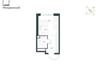 Продается квартира студия, 21.9 м2, Москва, метро Мичуринский проспект, жилой комплекс Левел Мичуринский, к9