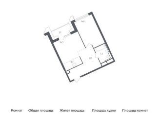 Продаю 1-комнатную квартиру, 52.7 м2, Московская область, жилой комплекс Спутник, 24