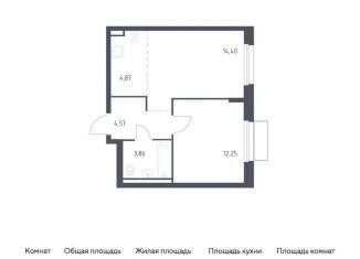 Продается 1-комнатная квартира, 40 м2, Москва, жилой комплекс Квартал Марьино, к2