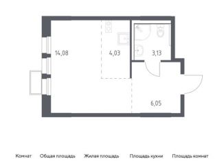 Продается квартира студия, 27.3 м2, Московская область, жилой комплекс Квартал Ивакино, к2