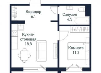 Продажа 1-комнатной квартиры, 40.2 м2, Челябинская область, улица имени Ефрейтора Потехина, 4