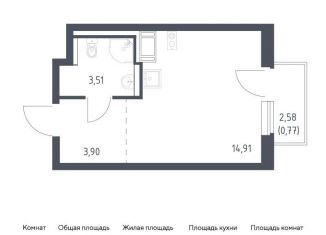 Продам квартиру студию, 23.1 м2, Виллозское городское поселение