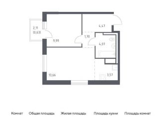 Продается двухкомнатная квартира, 38.1 м2, Ленинградская область, жилой комплекс Квартал Лаголово, 1