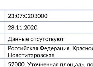 Продаю земельный участок, 520 сот., Новотитаровское сельское поселение