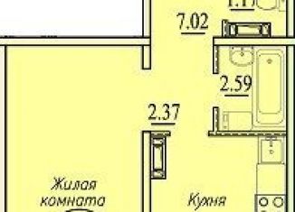 Продажа однокомнатной квартиры, 41.4 м2, Новосибирск, Плющихинская улица, 1, Октябрьский район