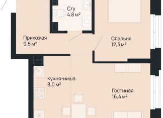 Продаю однокомнатную квартиру, 51 м2, Нижний Новгород, улица Невзоровых, метро Стрелка
