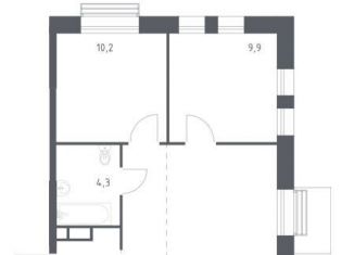 2-ком. квартира на продажу, 47.8 м2, Москва, Шоссейная улица, 90с101, район Печатники