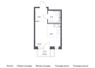 Квартира на продажу студия, 22.4 м2, Московская область, жилой комплекс Пятницкие Луга, к2/1