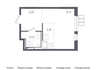 Квартира на продажу студия, 25.7 м2, Ленинский городской округ, ЖК Горки Парк, жилой комплекс Горки Парк, к3.1