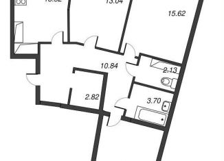 Продажа 3-комнатной квартиры, 77.6 м2, Мурино